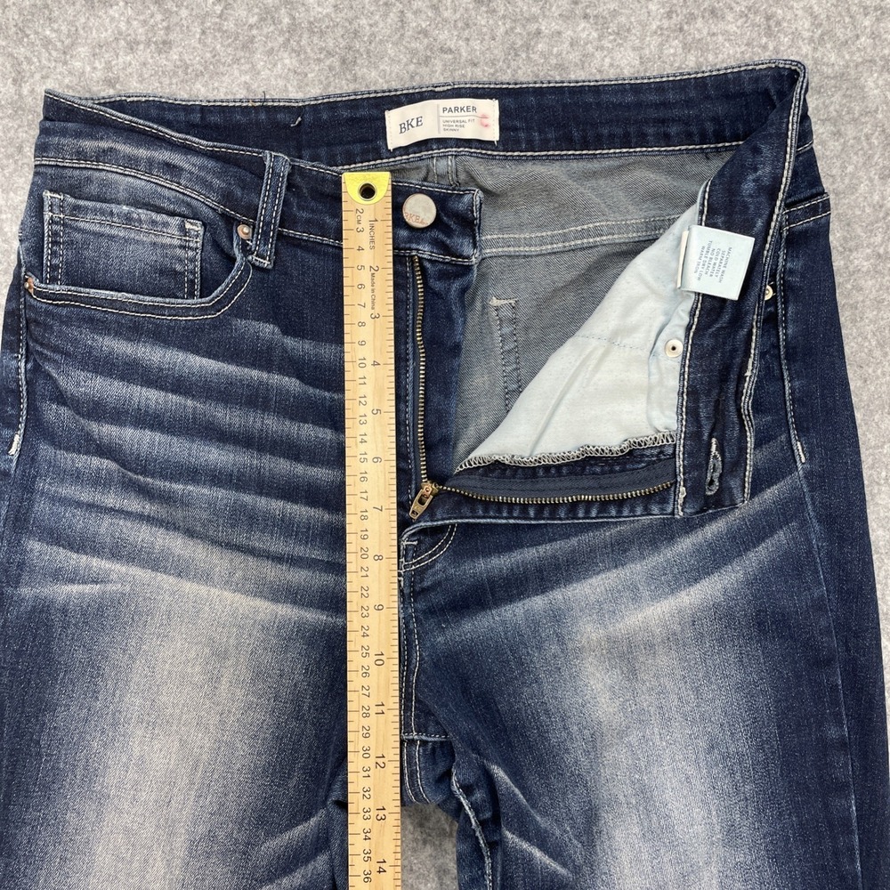 BKE Womens Jeans Parker Universal Fit High Rise Skinny Distressed 29x31.5 - Picture 4 of 8